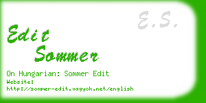 edit sommer business card